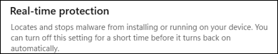 Realtime protection