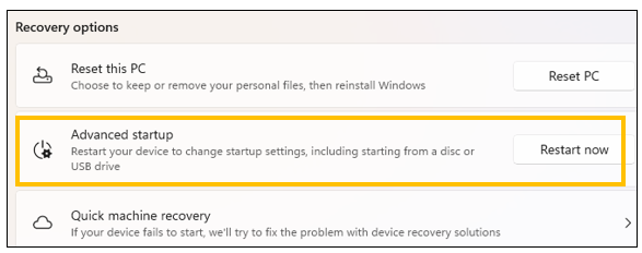 Restart Now