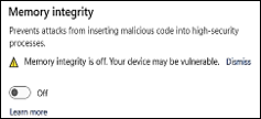 Memory Integrity
