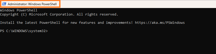 Administrator: PowerShell